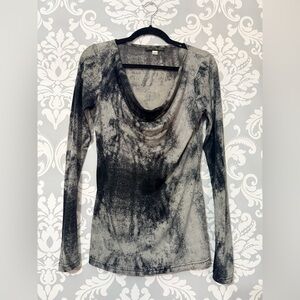 10/$25 • Franco Mirabelli Cowl Neck Long Sleeve Top‎